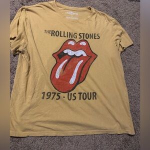 The Rolling Stones - Mustard with Red Logo